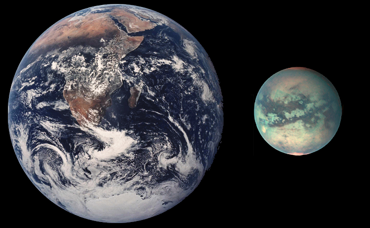 Titan And Earth Comparison