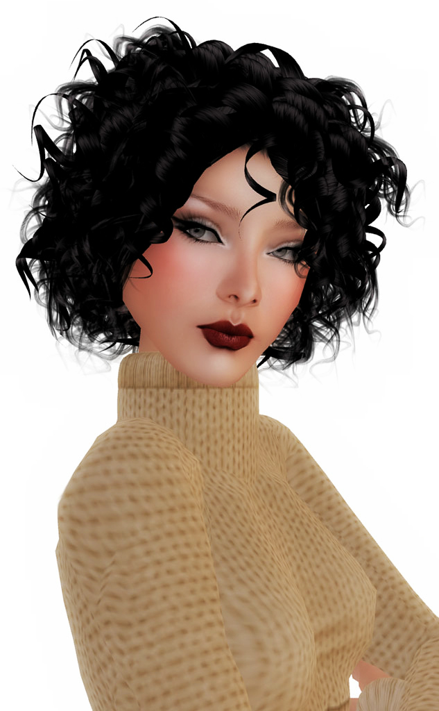 Second Life Female Avatar Black Hair
