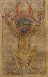Illustration of the Devil in the Codex Gigas (or Devil´s Bible)