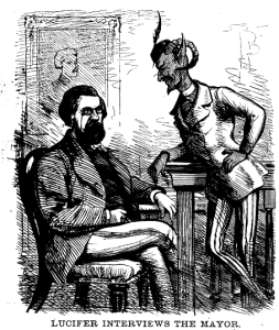 Mayor Hall and Lucifer (1870)