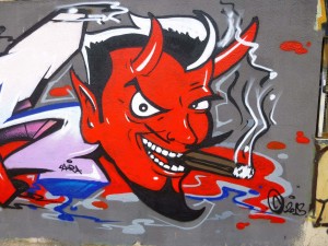 red devil in in Vitoria-Gasteiz