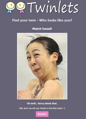 funny-looking image of Asian woman 