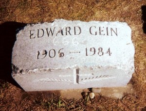 the headstone of Ed Gein