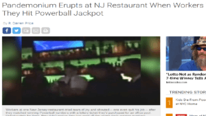 workers at NJ restaurant thought they hit the Powerball