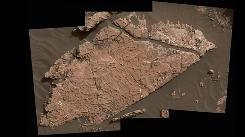 mud cracks on Mars