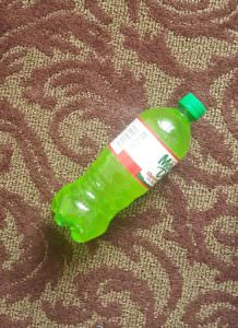 Mountain Dew bottle thrown by ghost