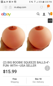 big boobie squeeze balls