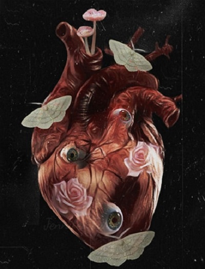 weird heart art
