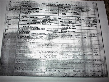 Ed Gein death certificate 