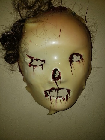scary female mask